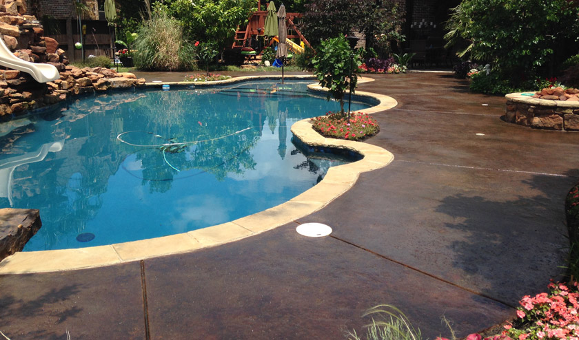 10 pool deck stain