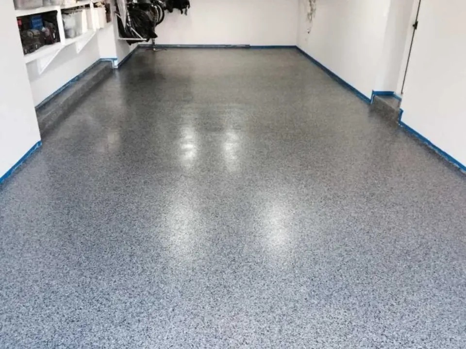 durable graveled epoxy flooring