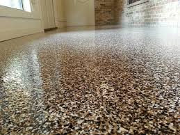 slip resistant graveled epoxy flooring