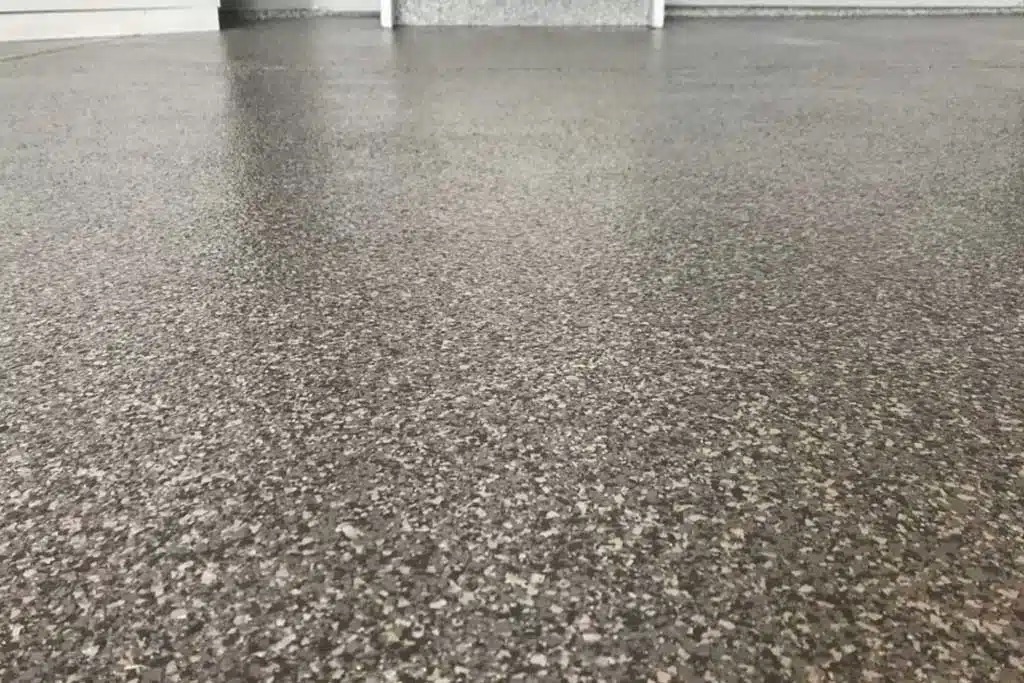 low maintenance graveled epoxy flooring